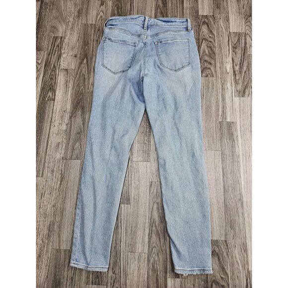 Old Navy Rockstar Jeans Womens 6 Light Wash High Rise Super Skinny Distressed - Picture 2 of 10